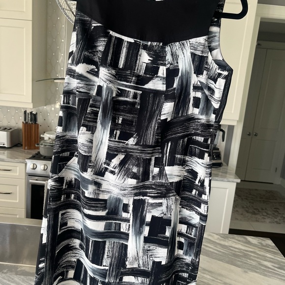 AB STUDIO summer business wear dress abstract paint size 12 - Picture 12 of 13